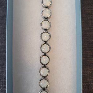 Glazed White Ice Bracelet (3856BF) Touchstone Crystal by Swarovski